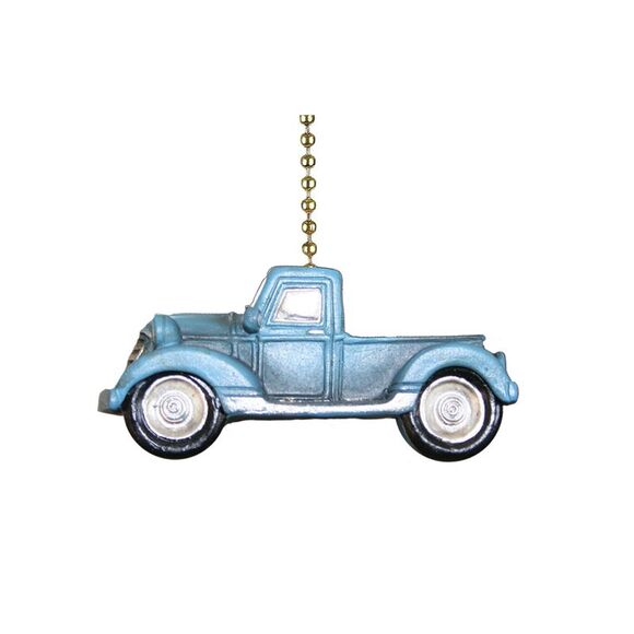 Ceiling Fan Pull Blue Pickup Truck Farmhouse Ceiling Fan Pull Light Pull Chain - Picture 1 of 4